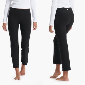 Vuori Mid Rise Elevation Slim Bootcut Black Heather